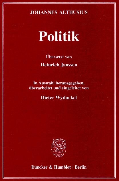 Politik. -  Johannes Althusius