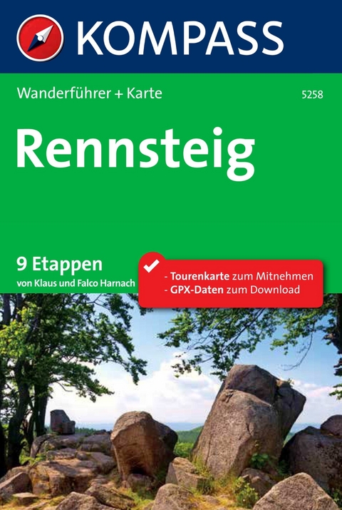 Kompass Wanderführer Rennsteig