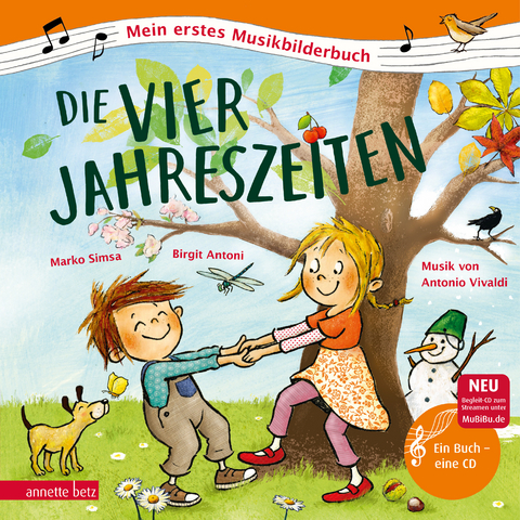 Die vier Jahreszeiten (Mein erstes Musikbilderbuch mit CD und zum Streamen) - Marko Simsa