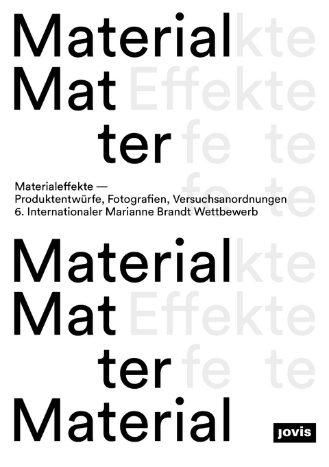 Materialeffekte—Produktentwürfe, Fotografien, Versuchsanordnungen - 