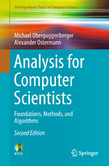 Analysis for Computer Scientists - Oberguggenberger, Michael; Ostermann, Alexander