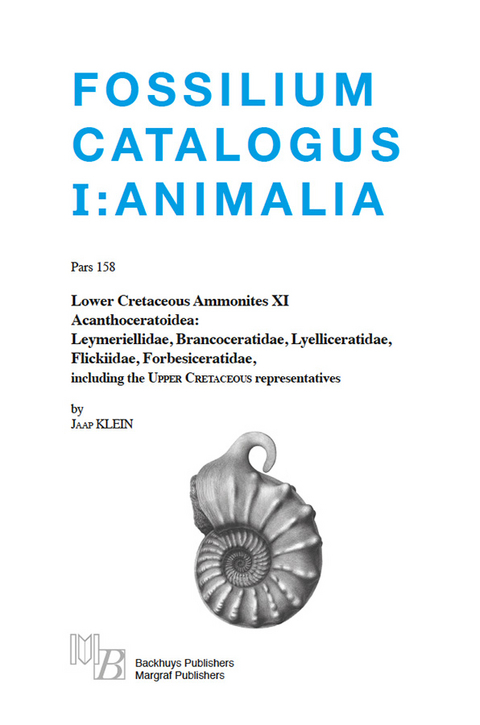 Fossilium Catalogus Animalia Pars 158 - Jaap Klein
