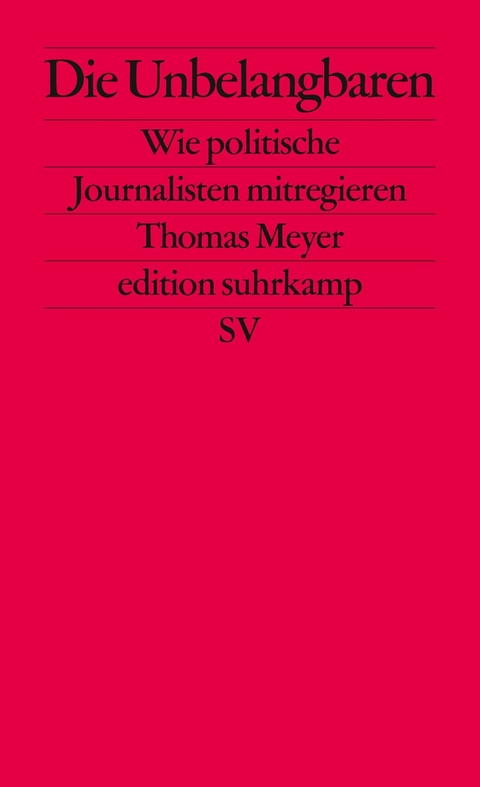 Die Unbelangbaren -  Thomas Meyer