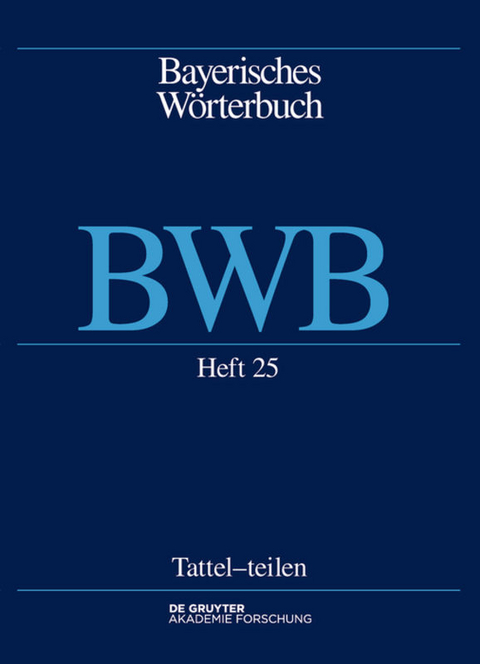 Bayerisches Wörterbuch (BWB) / Tattel – [aus]teilen - 