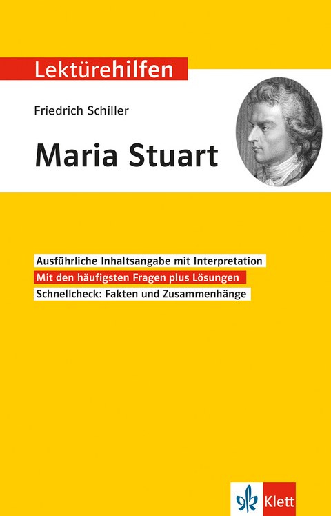 Klett Lektürehilfen Friedrich Schiller, Maria Stuart - Hansjürgen Popp