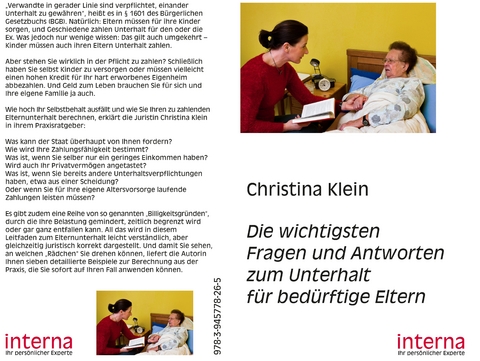 Die wichtigsten Fragen und Antworten zum Unterhalt für bedürftige Eltern - Christina Klein