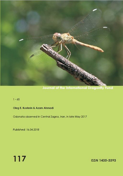 Odonata observed in Central Zagros, Iran, in late May 2017 - Oleg E. Kosterin, Azam Ahmadi