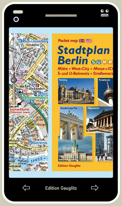 Stadtplan Berlin (Handy-Look)