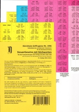 STEUERGESETZE Dürckheim-Griffregister mit Stichworten Nr. 1996 (2018) 192.EL - Glaubitz, Thorsten; Dürckheim, Constantin von