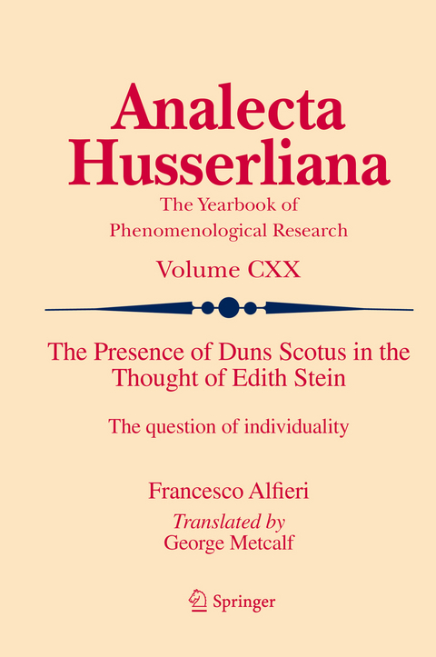 The Presence of Duns Scotus in the Thought of Edith Stein - Francesco Alfieri
