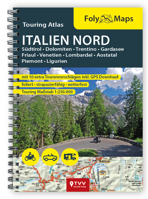 FolyMaps Touring Atlas Italien Nord 1:250.000