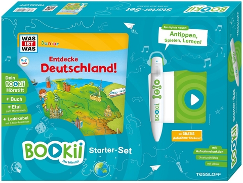 BOOKii® Starterset WAS IST WAS Junior Entdecke Deutschland! - Bärbel Oftring, Claudia Kaiser, Martin Lickleder