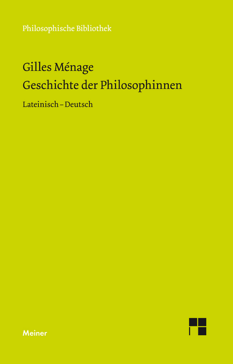 Geschichte der Philosophinnen - Gilles Ménage