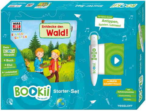 BOOKii® Starter-Set WAS IST WAS Kindergarten Entdecke den Wald! - Andrea Weller-Essers, Johann Steinstraat