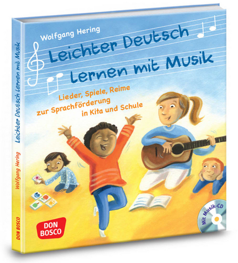 Leichter Deutsch lernen mit Musik, m. Audio-CD und Bildkarten - Wolfgang Hering