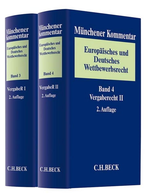 Münchener Kommentar Europäisches und Deutsches Wettbewerbsrecht. Kartellrecht, Missbrauchs- und Fusionskontrolle - 