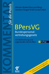 Bundespersonalvertetungsgesetz - Lothar Altvater, Eberhard Baden, Sebastian Baunack, Peter Berg, Martina Dierßen, Gunnar Herget, Michael Kröll, Dirk Lenders, Gerhard Noll