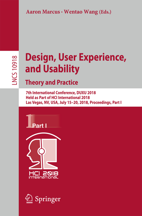 Design, User Experience, and Usability: Theory and Practice - 