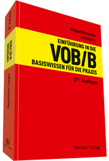 Einführung in die VOB/B - Kapellmann, Klaus D.; Langen, Werner