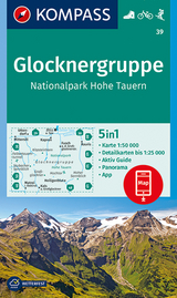 KOMPASS Wanderkarte Glocknergruppe, Nationalpark Hohe Tauern - 