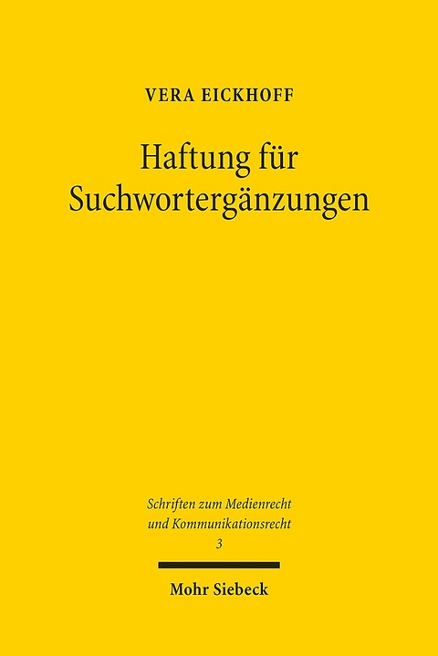 Haftung für Suchwortergänzungen - Vera Eickhoff