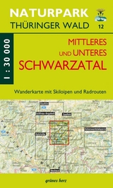 Wanderkarte Mittleres und unteres Schwarzatal - 