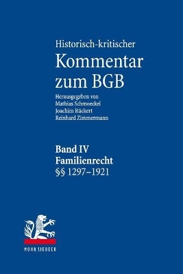 Historisch-kritischer Kommentar zum BGB - 