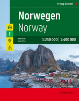 Norwegen, Autoatlas 1:250.000 - 1:400.000 - Freytag-Berndt und Artaria KG