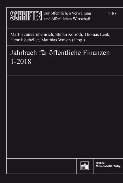 Jahrbuch für öffentliche Finanzen (2018) 1 - 