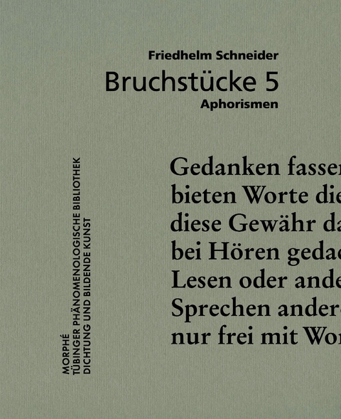 Bruchstücke 5 - Friedhelm Schneider