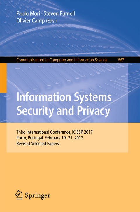 Information Systems Security and Privacy - 