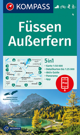 KOMPASS Wanderkarte Füssen, Außerfern - 