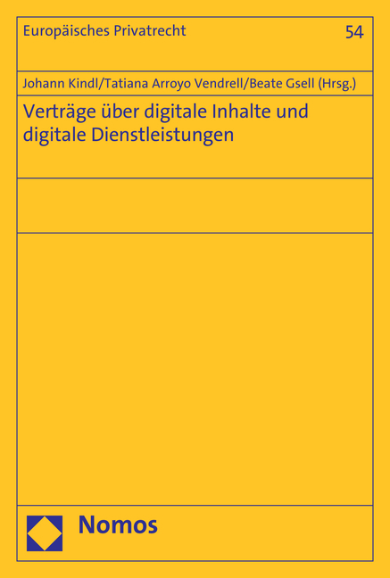 Verträge über digitale Inhalte und digitale Dienstleistungen - 