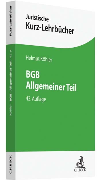 BGB Allgemeiner Teil - Helmut Köhler, Heinrich Lange