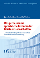 Das gemeinsame sprachliche Inventar der Geisteswissenschaften - Cordula Meißner, Franziska Wallner