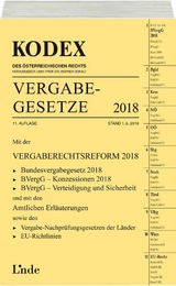 KODEX Vergabegesetze 2018 - Georg Konetzky