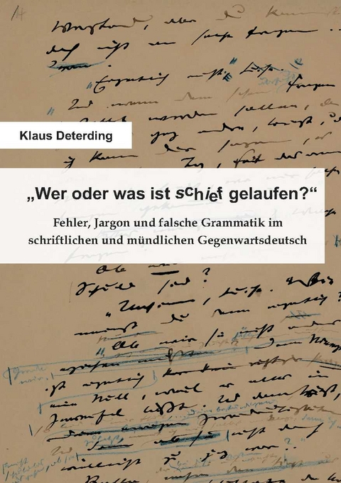 „Wer oder was ist schief gelaufen?“ - Klaus Deterding