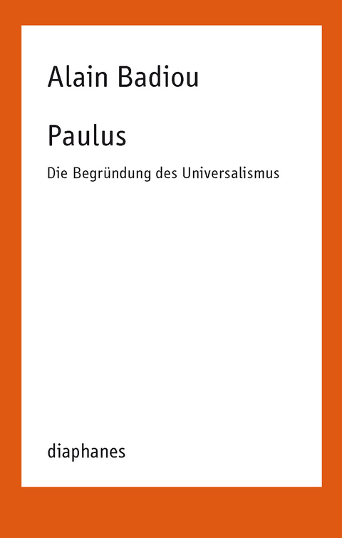 Paulus - Alain Badiou