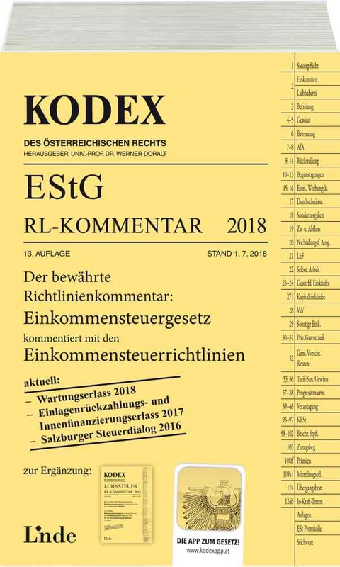 KODEX EStG Richtlinien-Kommentar 2018 - Manfred Bauer