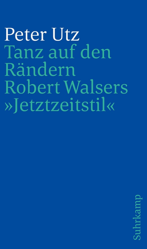 Tanz auf den Rändern - Peter Utz