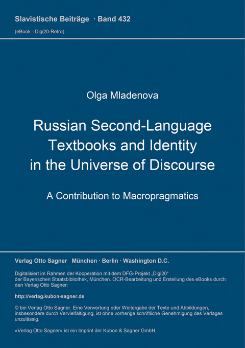 Russian Second-Language Textbooks and Identity in the Universe of Discourse - Olga Mladenova