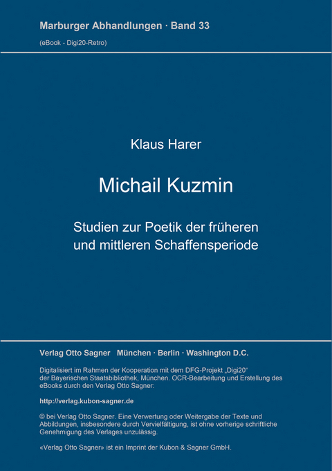 Michail Kuzmin - Klaus Harer