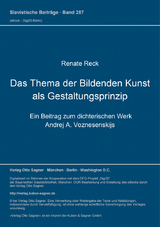 Das Thema der bildenden Kunst als Gestaltungsprinzip - Renate Reck