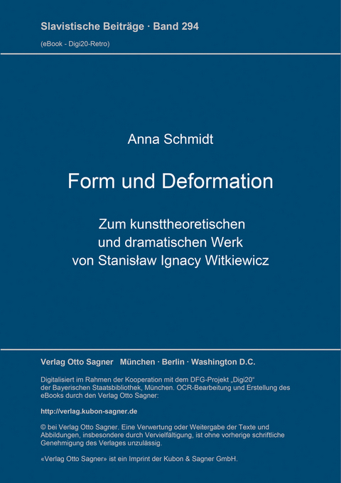 Form und Deformation - Anna Schmidt