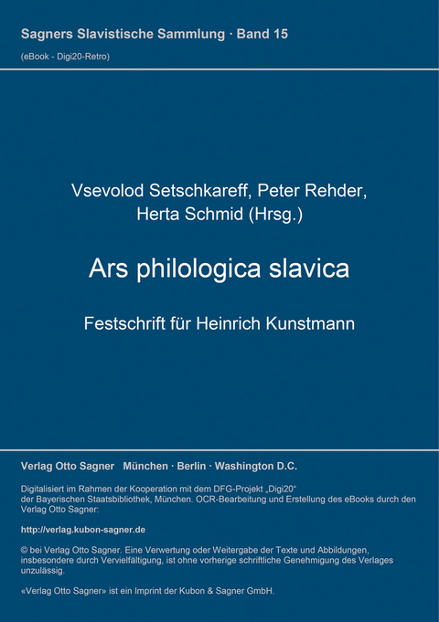 Ars philologica slavica - 