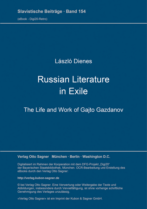 Russian Literature in Exile - László Dienes