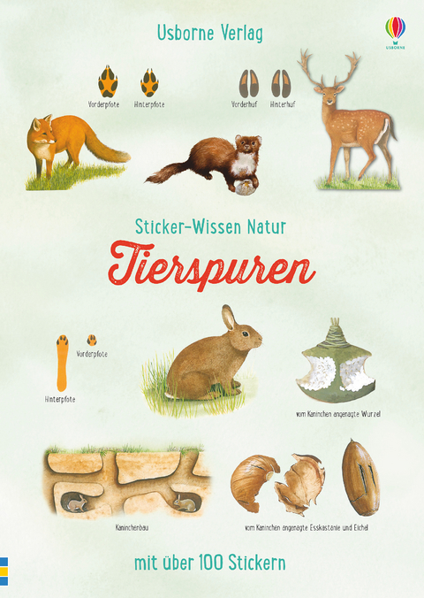 Sticker-Wissen Natur: Tierspuren - Alfred Leutscher