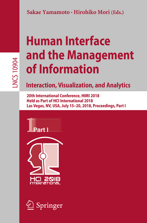 Human Interface and the Management of Information. Interaction, Visualization, and Analytics - 