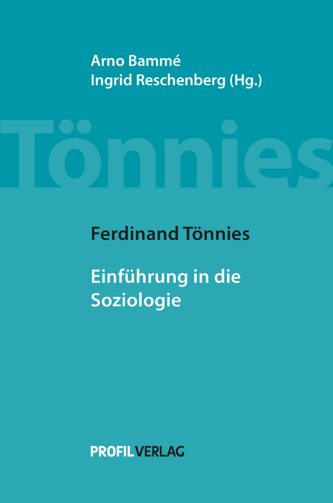 Einführung in die Soziologie - Ferdinand Tönnies