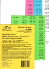 DürckheimRegister® BILANZSTEUERRECHT (AktG, GmbHG, HGB, UmwG) mit Stichworten (2019) - Glaubitz, Thorsten; Dürckheim, Constantin; Hartmann, Beatrice